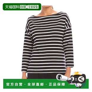 Three Quarter kaneWomen Top Boatneck 自营karen Sleeve
