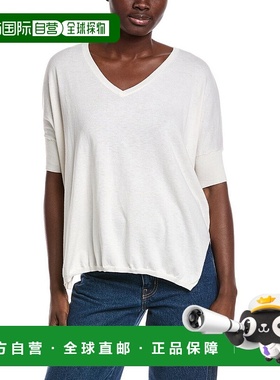 自营 minnie rose米妮玫瑰Pow羊绒混纺毛衣-白色 美国奥莱直发