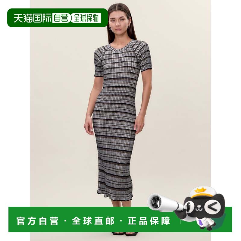 自营rebecca taylor羊毛毛衣连衣裙-黑色多 美国奥莱直发