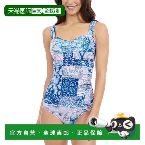 自营Profile by Gottex Tankini Top - blue 美国奥莱直发