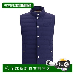 背心 藍(lán)色 Brunello 美國(guó)奧萊 直發(fā) Cucinelli羽絨男式 自營(yíng)