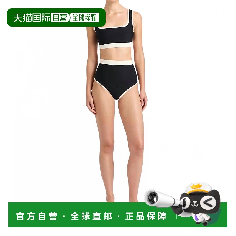 自营bondi born海登和杰德比基尼两件套黑色/白色-黑色/白色 美国