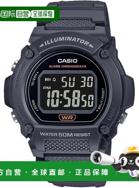 自营Casio Men's Classic Digital Watch with Gray Band - W-219