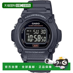 自营Casio Men's Classic Digital Watch with Gray Band - W-219