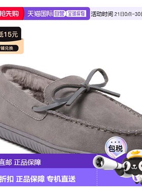 自营Dearfoams Women's Harriet Genuine Suede Moccasin Slipper