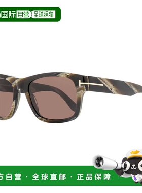自营Tom Ford男士Smith-02太阳镜TF1303 64E棕色喇叭55mm-64e 美