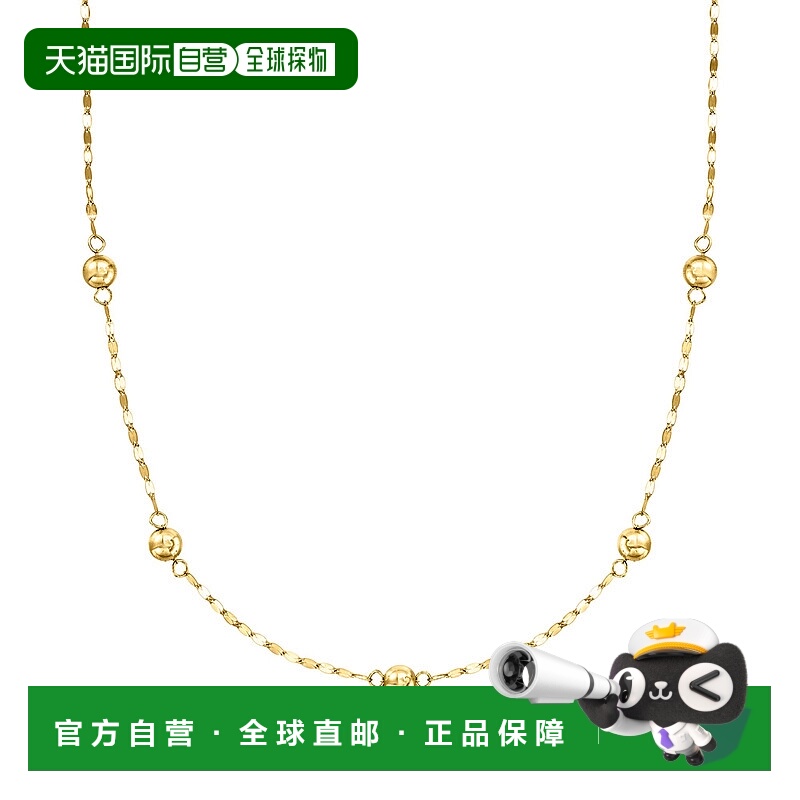 自营ross-simonsRoss Simons意大利14kt黄金串珠站Lumachina链项-