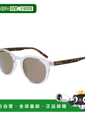自营Nautica Mens Round Sunglasses - aged brown 美国奥莱直发