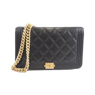 自营Chanel Grained Calfskin Chain/Shoulder Wallet (Pre-Owned