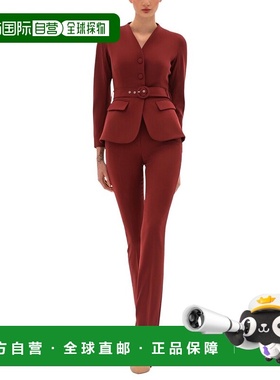 自营BGL 2pc Blazer & Pant Set - brown 美国奥莱直发