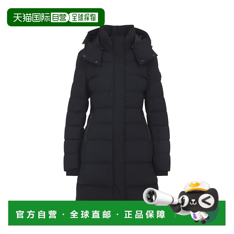 自营moose knucklesLong Fitted Padded Coat With Detachable Ho