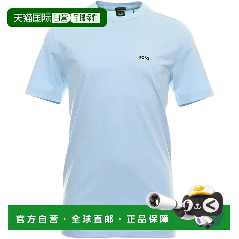 自营Hugo Boss Men's Leisure Jersey Tee, Light Blue - light b图片