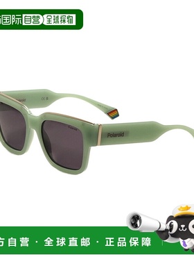 自营 polaroid宝丽来女士52mm磨砂浅绿色太阳镜PLD6198-s-X-1ED-5