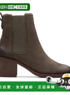 自营Clarks Chamberly灰色绒面革上衣-鼹鼠灰色绒面革 美国奥莱直