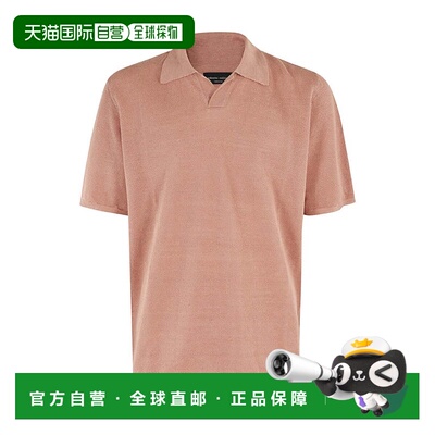 自营roberto collinaPique Stitch Polo Shirt With Classic Coll