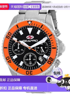 自营Seapro Men's Black dial Watch - black 美国奥莱直发