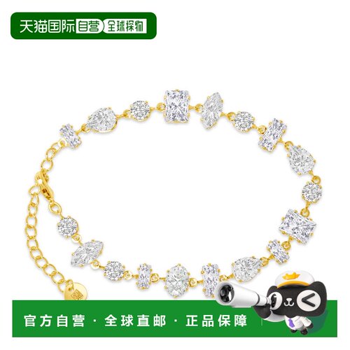 自营Bruno Magli Renata Gold Bracelet, Diamante - white 美国