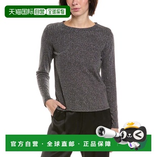 black 自营Vince Top Crewneck 美国奥莱直发上衣 Camuto