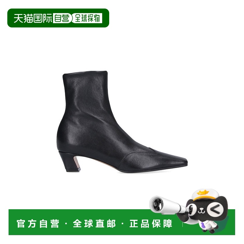 自营 khaite内华达低靴“脚踝靴-黑色-黑色 美国奥莱直发