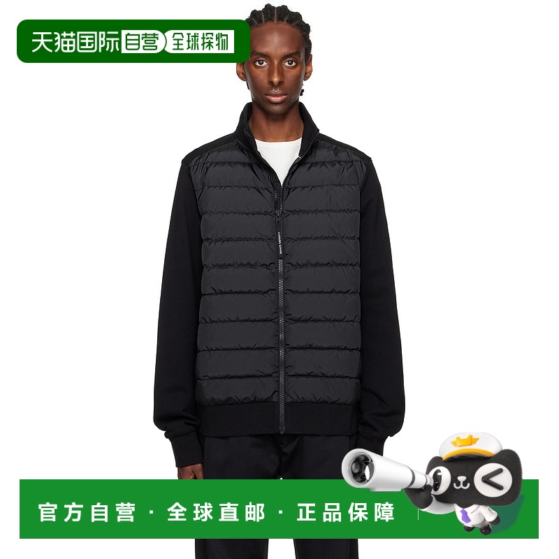 1h可退 香港直邮潮奢 Canada Goose 加拿大鹅 男士 黑色 HyBridge