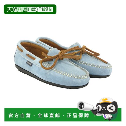 自营Atlanta Mocassin Leather Loafer - blue 美国奥莱直发