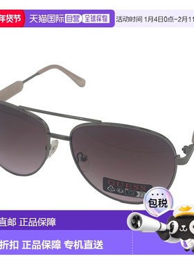 自营 Guess男士60mm闪亮亮镍合金太阳镜 美国奥莱直发