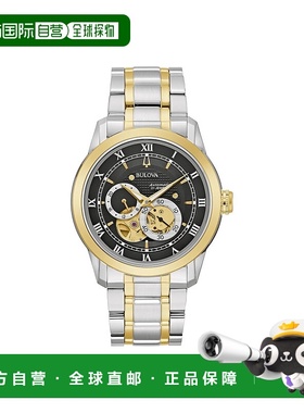 自营Bulova Sutton Automatic Two-Tone Stainless Steel Open Ap