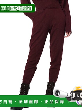 自营 Diane von Furstenberg Delano羊毛和羊绒混纺长裤-红色 美