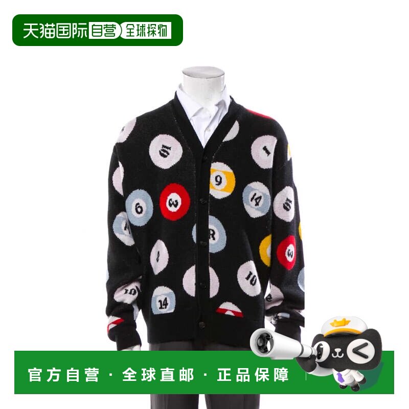 自营Amiri POOL BALL CARDIGAN- Black - black 美国奥莱直发