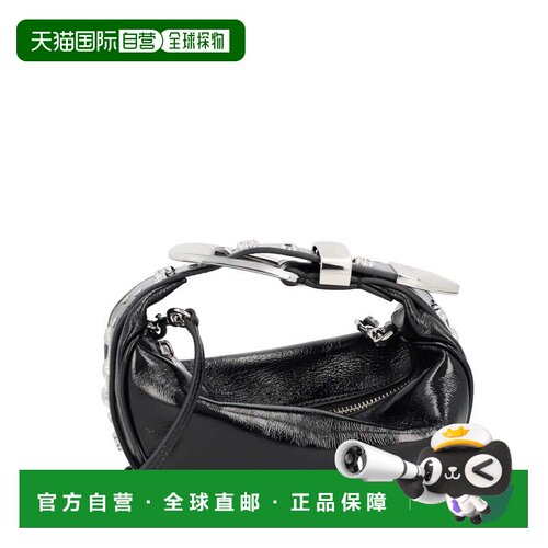 自营marc jacobsBlack Party Lamb Leather Handbag - black 美国