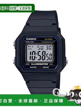 自营Casio Men's Classic Black Digital Watch with Clear Dial
