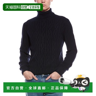 Chunky Wool Blend 自营Paisley Sweater Gray Turtleneck