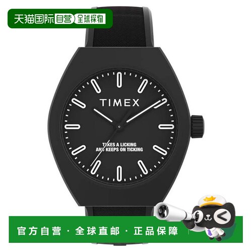 自营Timex Men's Eco-ceramic Black Round 40mm - black 美国奥