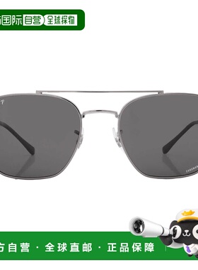 自营ray-banRay Ban Grey Chromance Irregular Unisex Sunglasse