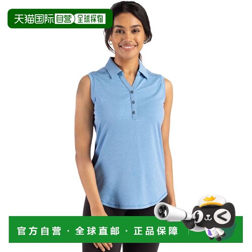 自营Cutter & Buck Forge Eco弹力回收女式无袖Polo-dark atlas h