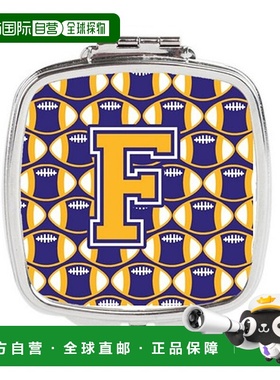 自营 Carolines Treasures CJ1064-FSCM 字母 F 足球紫色和正品