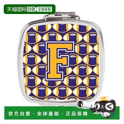 自营 Carolines Treasures CJ1064-FSCM 字母 F 足球紫色和正品