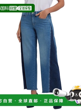 自营NYDJ Petite Teresa Avenue Blue Wide Leg Jean - blue 美国