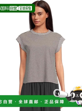 自营Women's Madewell Linen Muscle Top Dark Surplus Striped C
