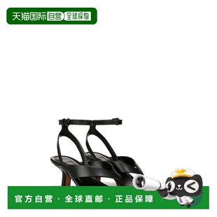 自营Women Black Strap Sandals Ankle Julian Vince Leather