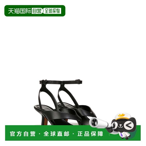 自营Women's Vince Julian Sandals Black Leather Ankle Strap K