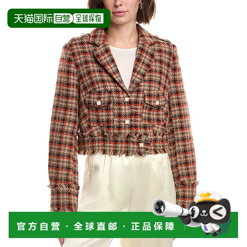 自营Walter Baker Rochelle Wool-Blend Jacket - multi 美国奥莱