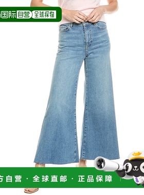 自营 frame denim框架牛仔Le Palazzo Whimsy Crop牛仔裤-蓝色 美