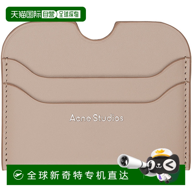 香港直邮潮奢 Acne Studios 艾克妮 女士 灰褐色卡包 CG0234