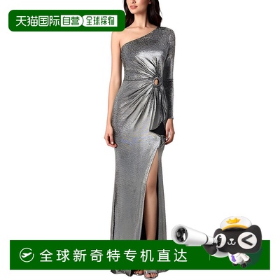 自营 dress the population女式镂空尼龙晚礼服-炮铜 【美国奥莱