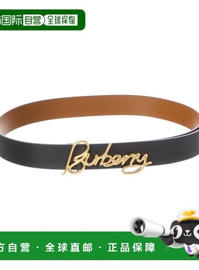 自营Burberry Signature Reversible Leather Belt - black 美国