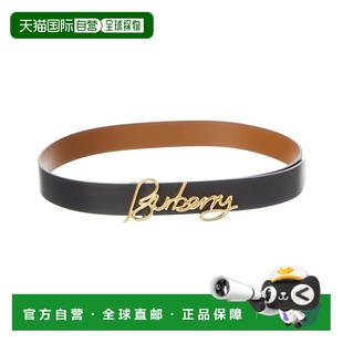 自营Burberry Signature Reversible Leather Belt - black 美国