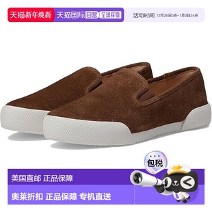 Slip Mia Flat女式 ZPO201 自营 美国10棕色皮革舒适乐福鞋 Frye