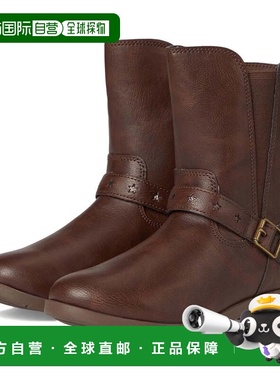 自营Kids Stride Rite SR Lizz CG039001 Boot Brown Leather Mid