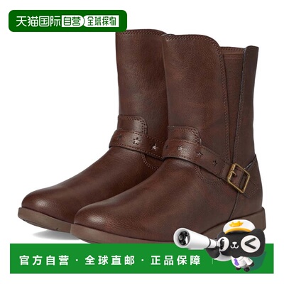自营Kids Stride Rite SR Lizz CG039001 Boot Brown Leather Mid